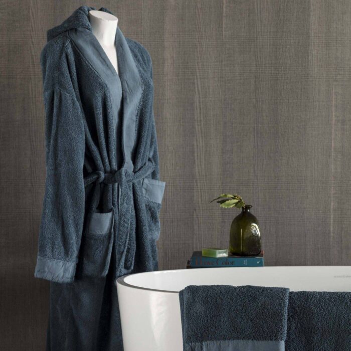 accappatoio in spugna e puro lino dune accappatoio in spugna e puro lino dune