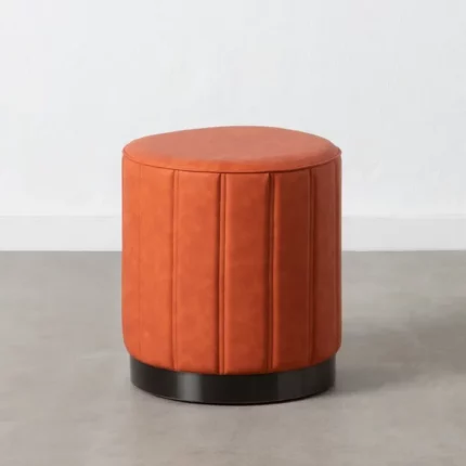 Pouf Cannette' in Pelle