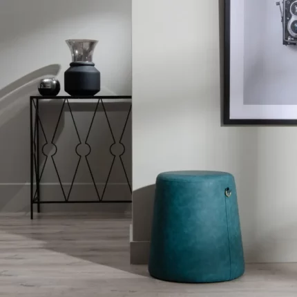 Pouf Jewel in Pelle