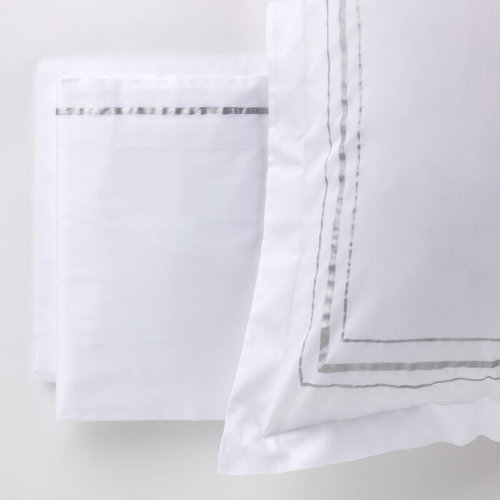 Completo Letto in Raso con riga dipinta , Lux Completo Letto in Raso con riga dipinta , Lux