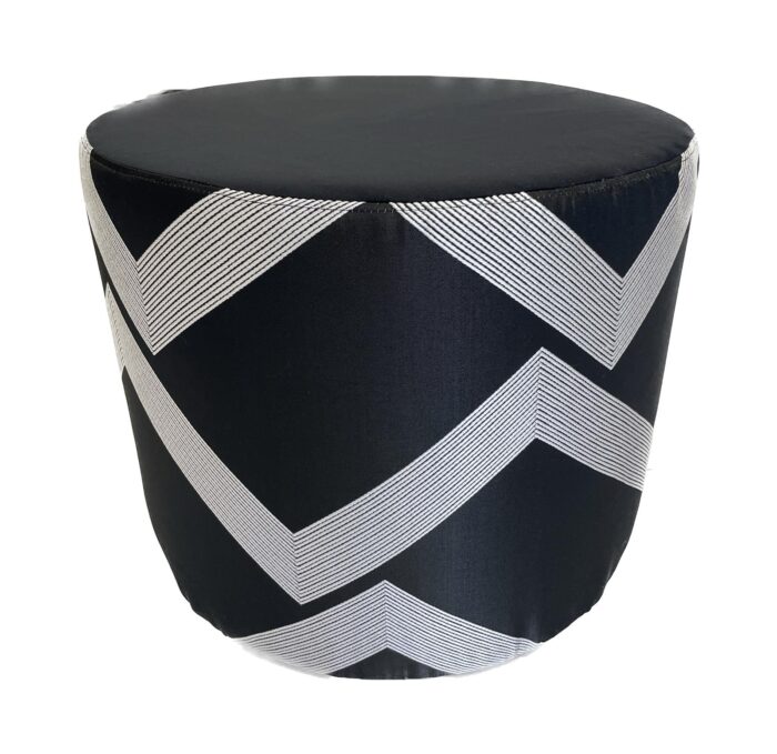 pouf tondo Sartoriale in Raso e Velluto , King pouf tondo Sartoriale in Raso e Velluto , King