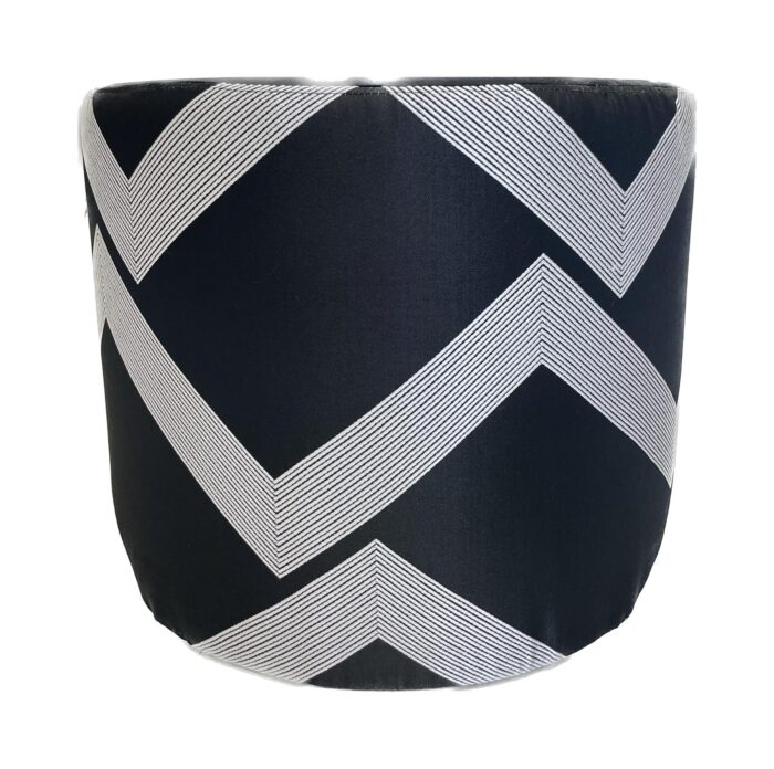 pouf tondo Sartoriale in Raso e Velluto , King